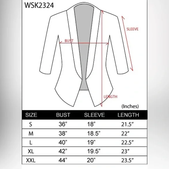 LIKE NEW Lock and Love Women 3/4 Sleeve Blazer. - Picture 9 of 9